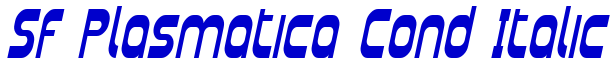 SF Plasmatica Cond Italic font